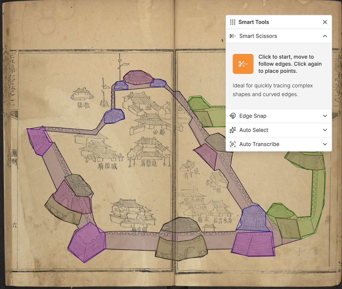 A city map image annotated in IMMARKUS